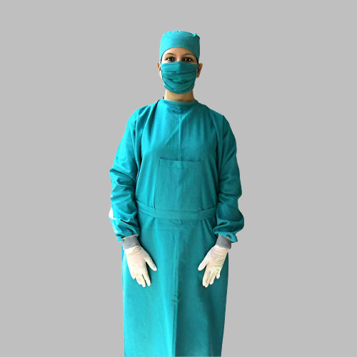 Surgeons Gown with Cap and Mask