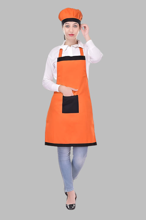 Chef's Cooking Kitchen Apron and Chef's Cap