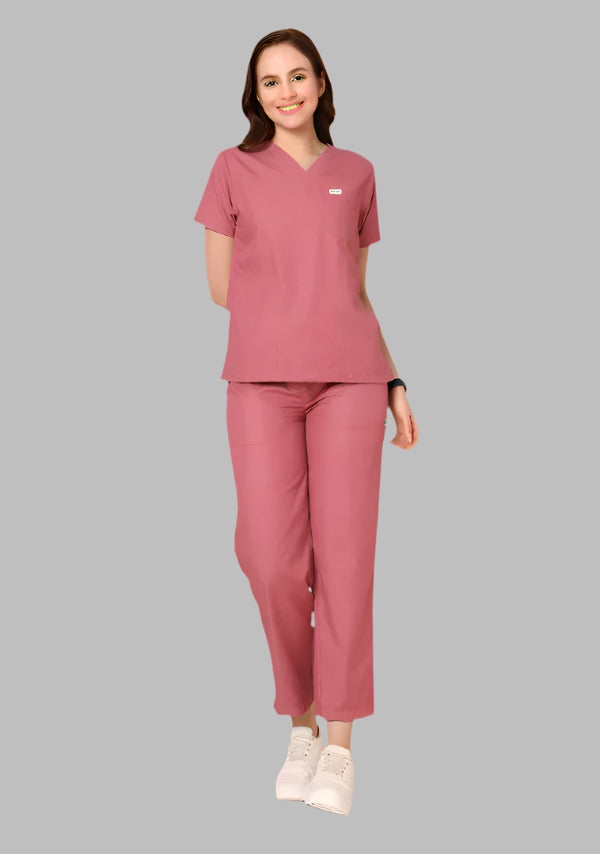 Uniform Classic Women's V-Neck (Mauve) New Gen Scrub